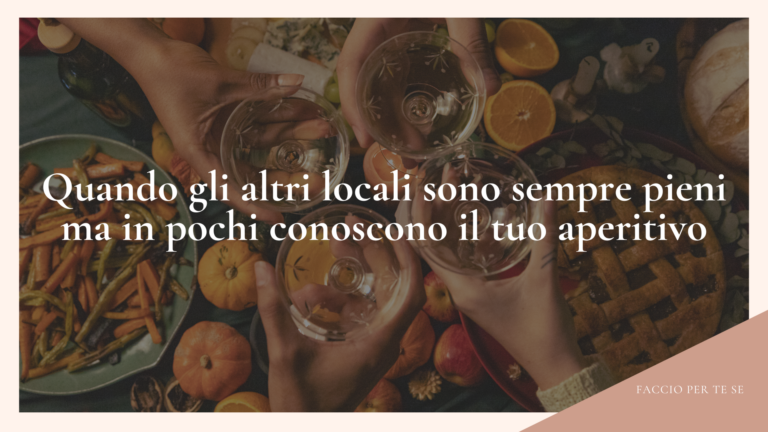 Gli altri bar sono sempre pieni e in pochi conoscono il tuo aperitivo? Ecco il webinar gratuito che fa al caso tuo! Ferma il tuo posto compilando il form